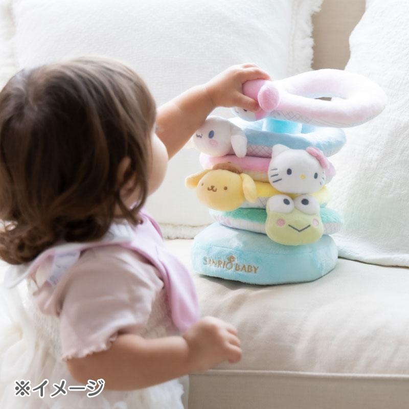 公式の使用イメージ。手で輪を軸に通している場面。