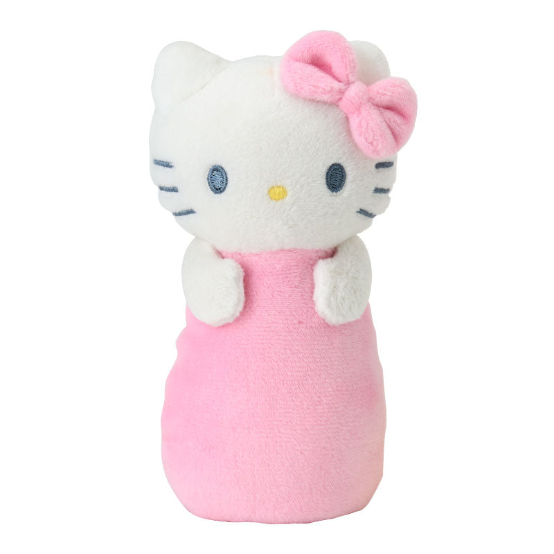 ハローキティのピン。ピンクの胴とリボン。 画像:Sanrio Baby公式商品ページ。