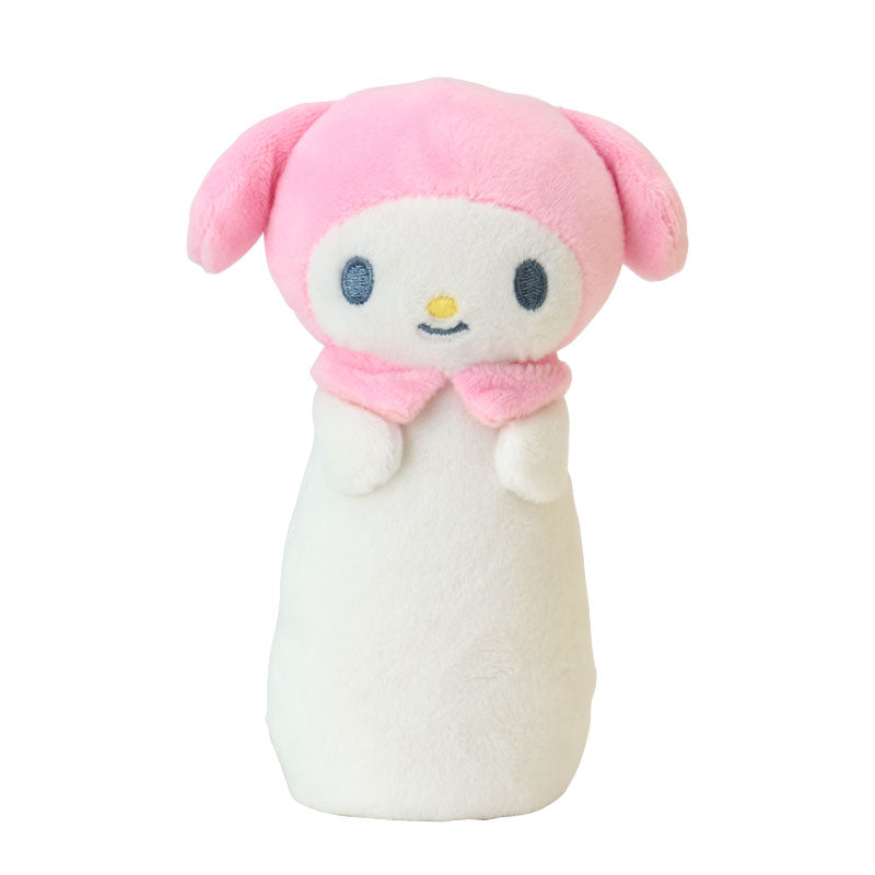 マイメロディのピン。ピンクの頭巾と白い胴。 画像:Sanrio Baby公式商品ページ。