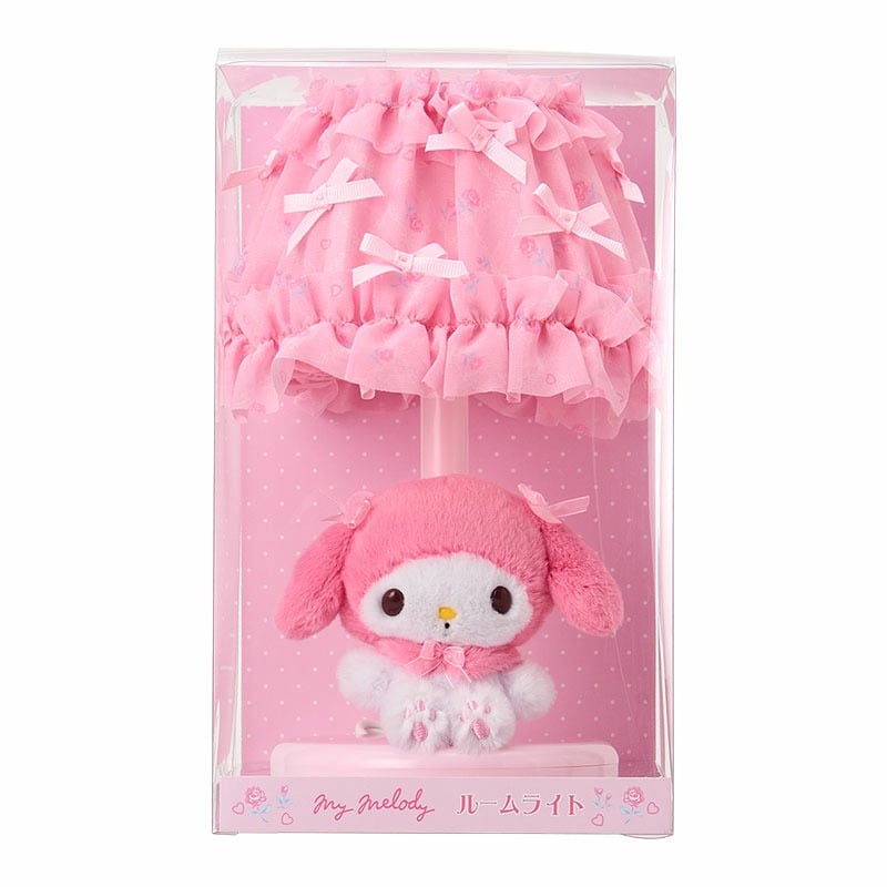商品外装の公式写真。前からシェードとマスコットが見えるパッケージです。 画像：サンリオ公式本店。